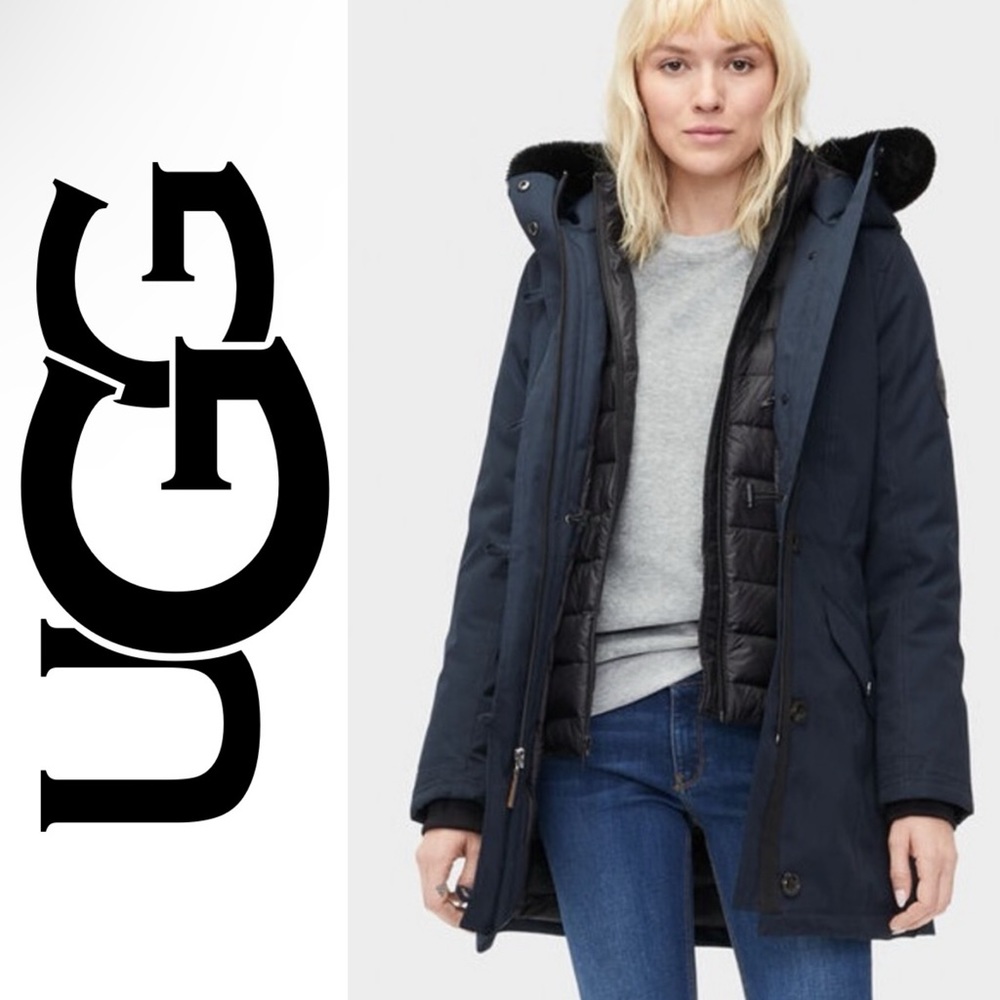 NWT UGG Adirondack Parka Ladies 3 in 1 Jacket & Down Vest Sz Sm